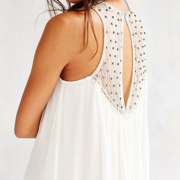 NEW KIMCHI BLUE GLYNDA BEADED trapeze dress - Picture 3 of 7